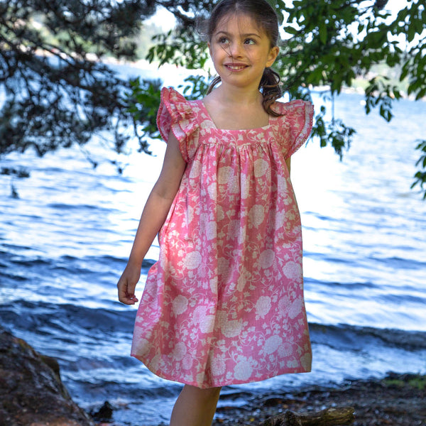 ワンピース JILTU petit frill sleeve dress(pink) JILTU petit frill sleeve dress(pink)