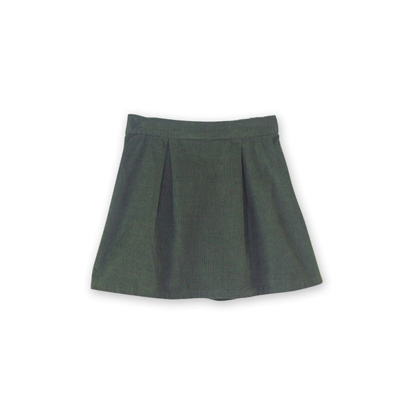 TOWN RANDOM PLEATS SKIRT グリーン　Sサイズ Brooklynskirt-greencord-1_600x
