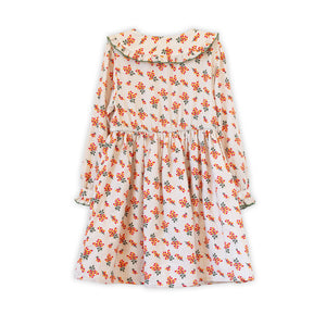 Girls Adelaide Velvet Tie Dress | Autumn Floral