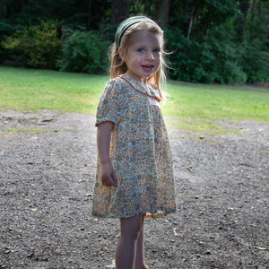Toddler Dress with Ruffle Collar | Cottonfield Floral