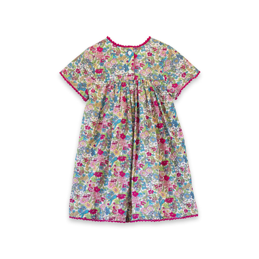 Girls Amy dress with Lace trim | Berry Grove