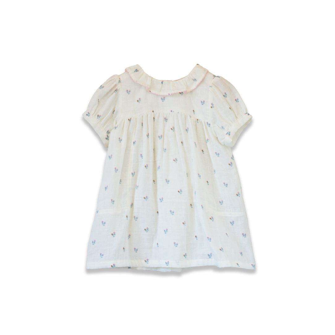Toddler Emily dress with Lace trim | Petit Floret