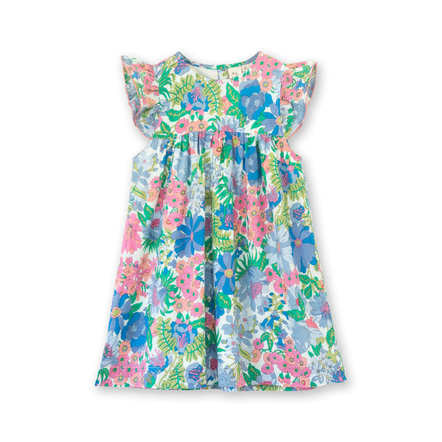 Girls’ Flutter Sleeve Dress | Spring Floral