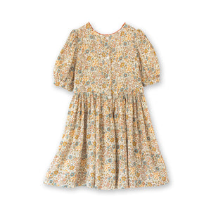 Girls' Short Puff Sleeve Dress | Cottonfield Floral