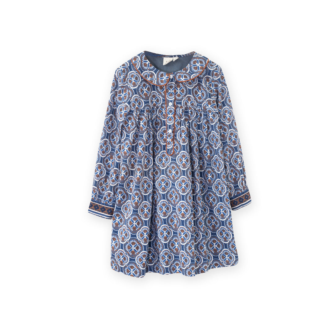 Chloé Kids Striped crochet-collar Dress - Farfetch