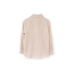 Boys Shirt | Beige Country Check