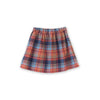 Girls Coral Skirt | Rust Plaid