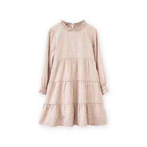 Lily Dress | Beige Country Check