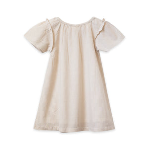 Verbena Dress - Oatmeal Stripe